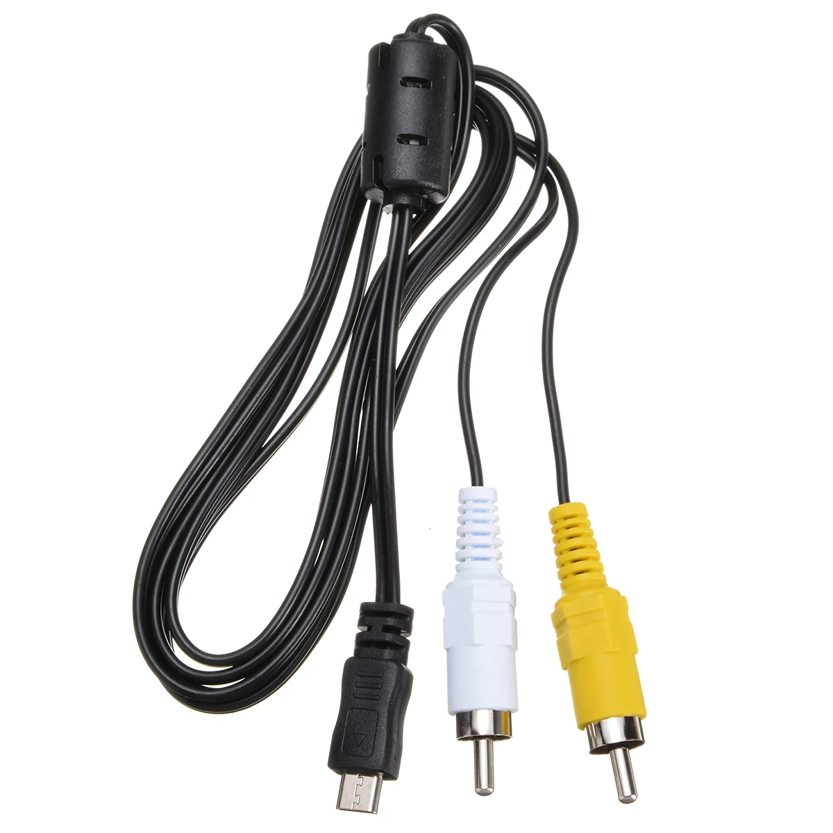1 шт. белый и желтый Кабель-адаптер Micro USB штекер 2RCA видео кабели компонент преобразователя шнура для мобильного телефона