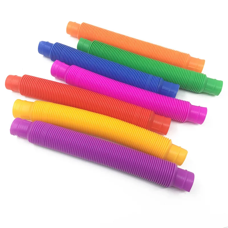 5 uds de Pop de pl&aacute;stico bobina de tubo de Children'S creativo m&aacute;gico juguete circular juguetes de desarrollo educativo de juguete-4