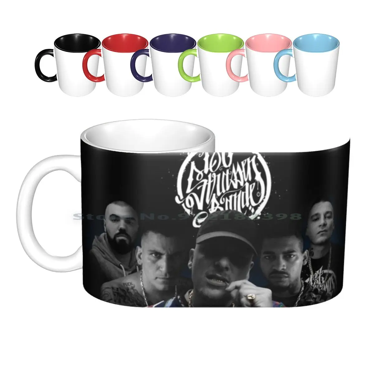 

187-Ceramic Mugs Coffee Cups Milk Tea Mug Rap 187 Rap Allemand Cool Creative Trending Vintage Gift Bottle Cup