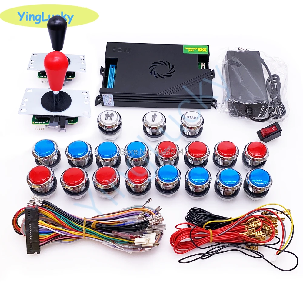 Бесплатная доставка 2 игрока оригинальный комплект Pandora Box DX 3000 джойстик Sanwa