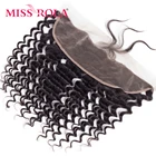 Miss Rola кружевная застежка 4x4, волнистые волосы, бразильские волосы, 100% человеческие волосы, естественный цвет, волосы Remy, кружевная застежка