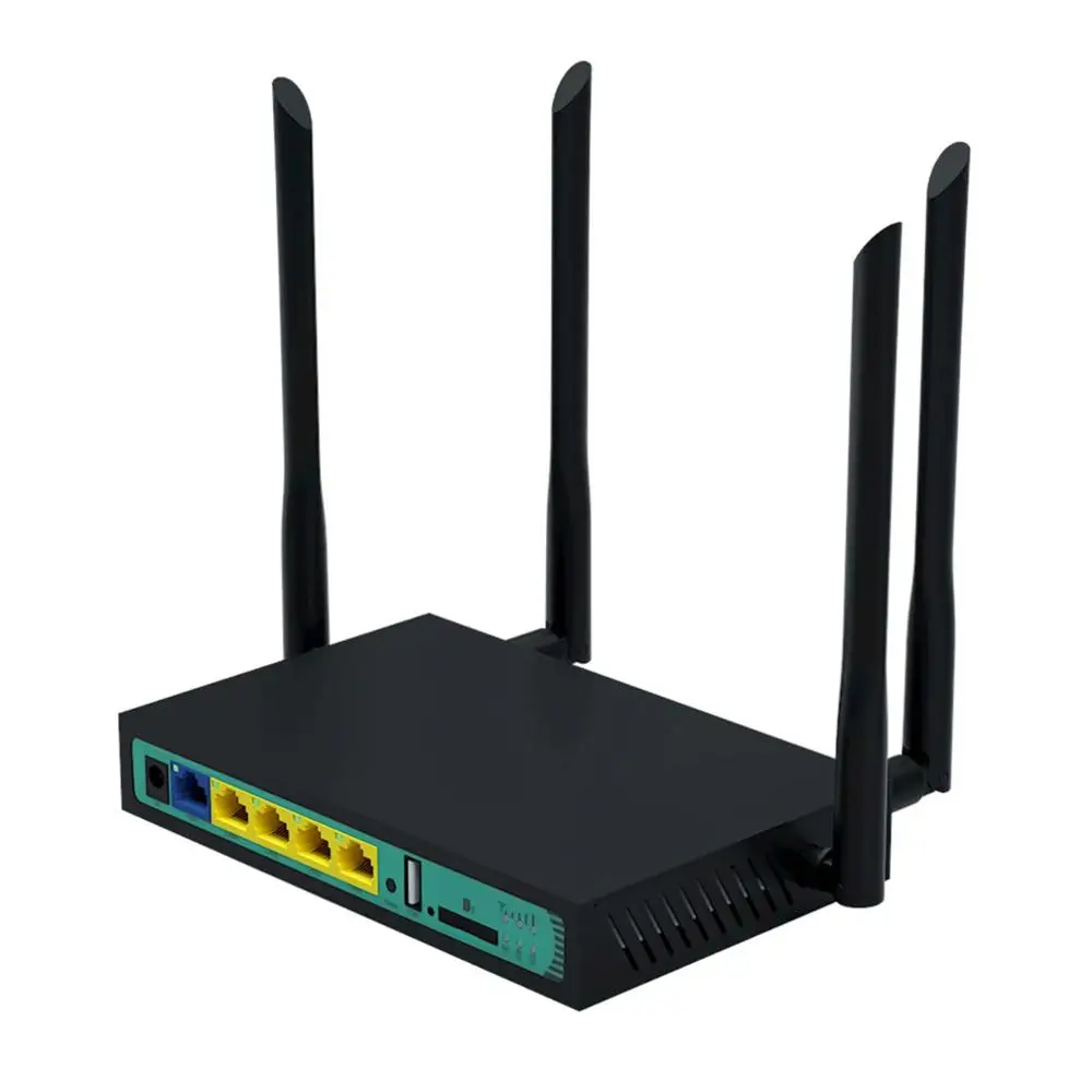 Wi Fi роутер 4G 5 портов с SIM картой USB WAP2 802.11n/u/b/g 300 Мбит/с 2 Роутер LAN WAN 10/100M PCI E routet|wi-fi