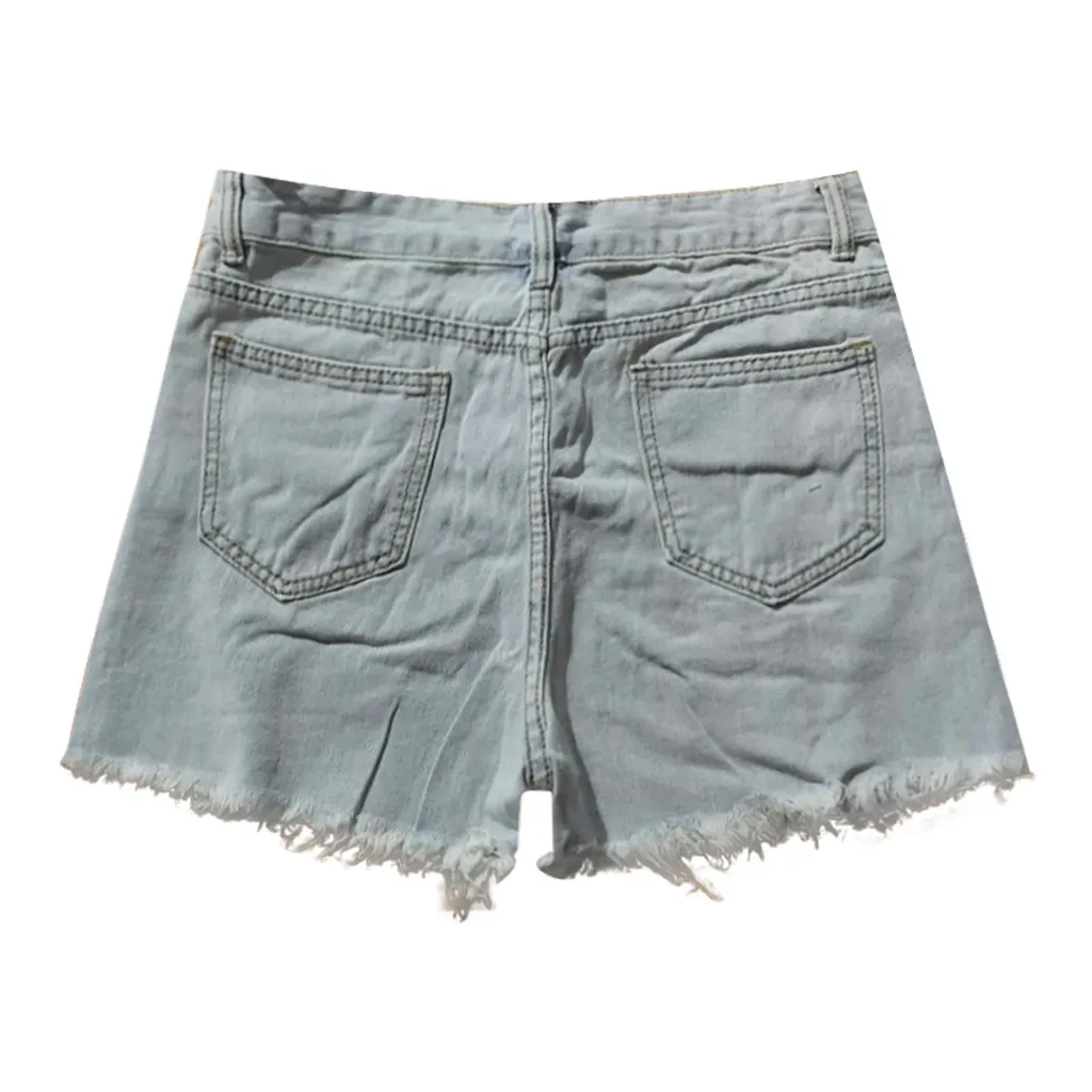 

Plus Size Summer Women's Denim Shorts Large Size Xxl High Waisted Shorts Jeans For Women Short Pants Women Plus Size
