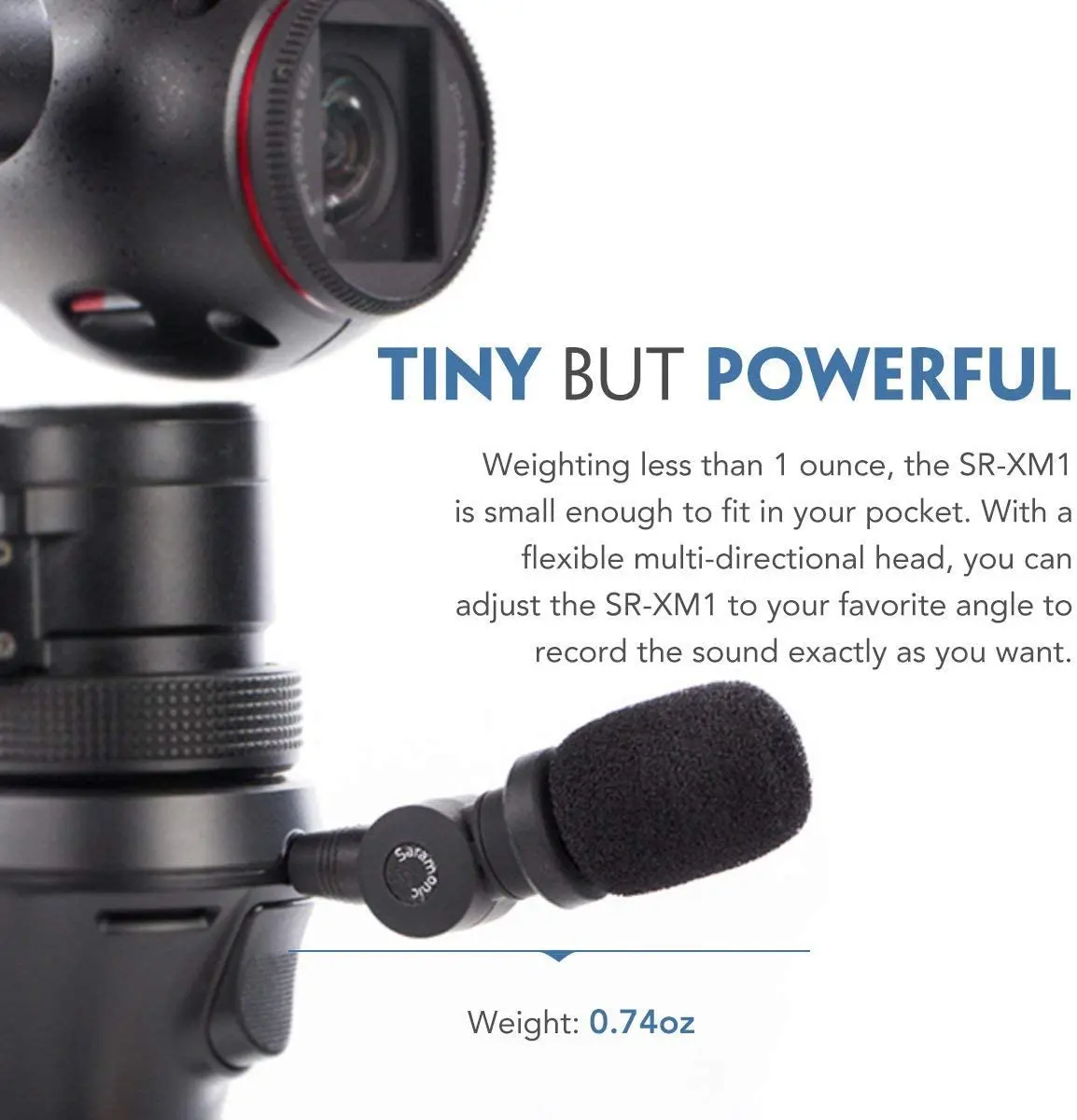 Saramonic SR-XM1 Plug &amp Play Mic всенаправленный микрофон для DSLR видеокамеры CaMixer SmartMixer LavMic