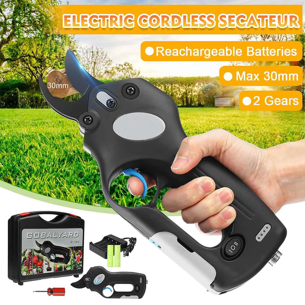 Беспроводные Электрические перезаряжаемые ножницы садовые для обрезки деревьев