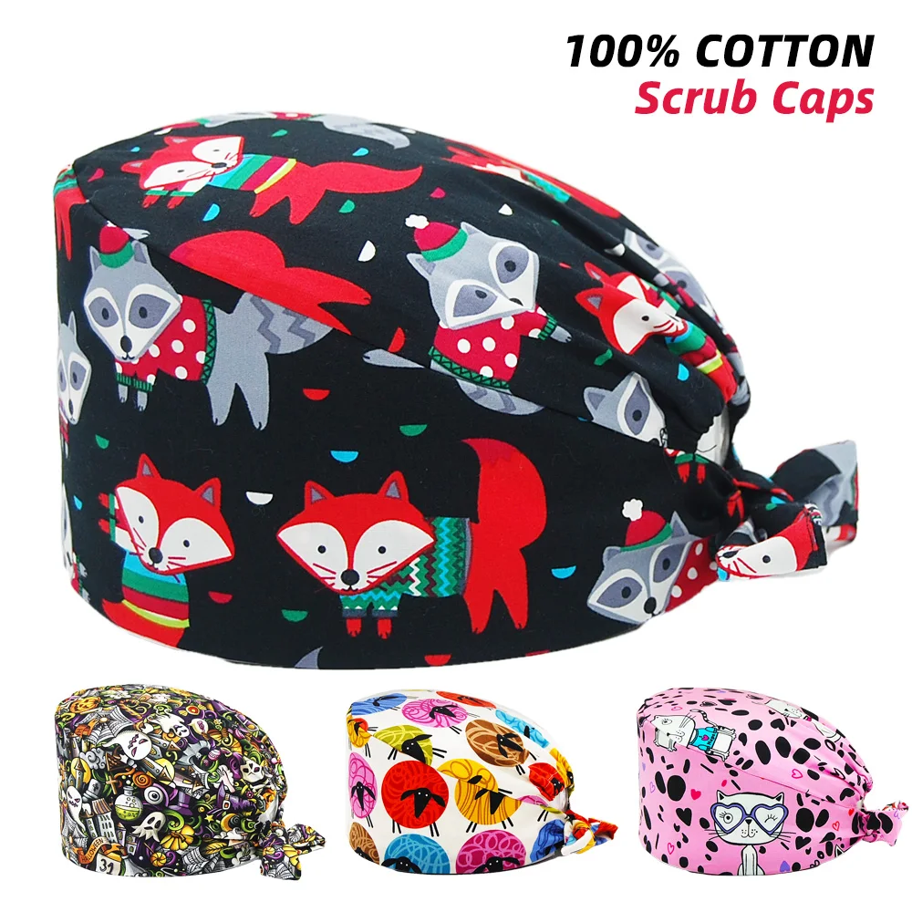 Шапка для кормящих женщин и мужчин 100% хлопок регулируемая лаборатории