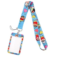 DZ1784 Japanese Anime Funny Lanyard Keychain Badge Holders Mobile Phone Rope Key Lanyard Neck Straps Key Rings Accessories