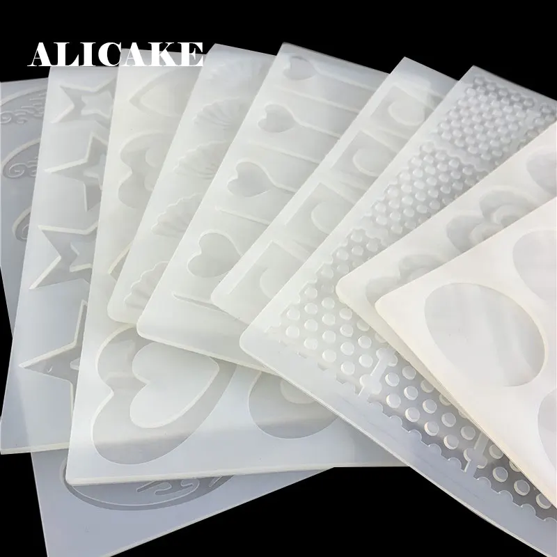 Силиконовая форма для шоколада вафельная полые оценку в пять звезд любовь Форма