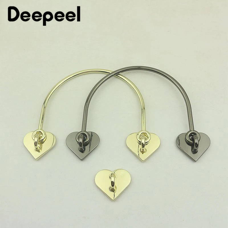 Deepeel 2 шт. металлическая ручка для сумки пряжки Для женщин из натуральной кожи