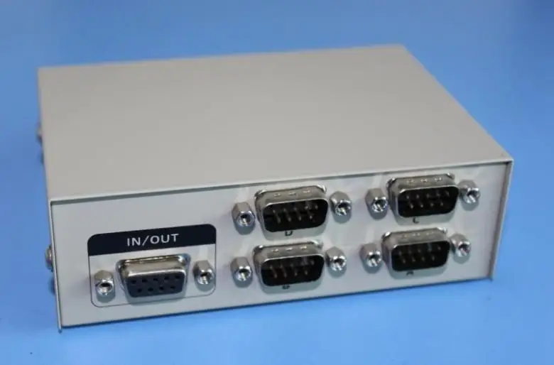 Ручной переключатель на 4 порта диагональ DB9 9 контактный для ПК порт