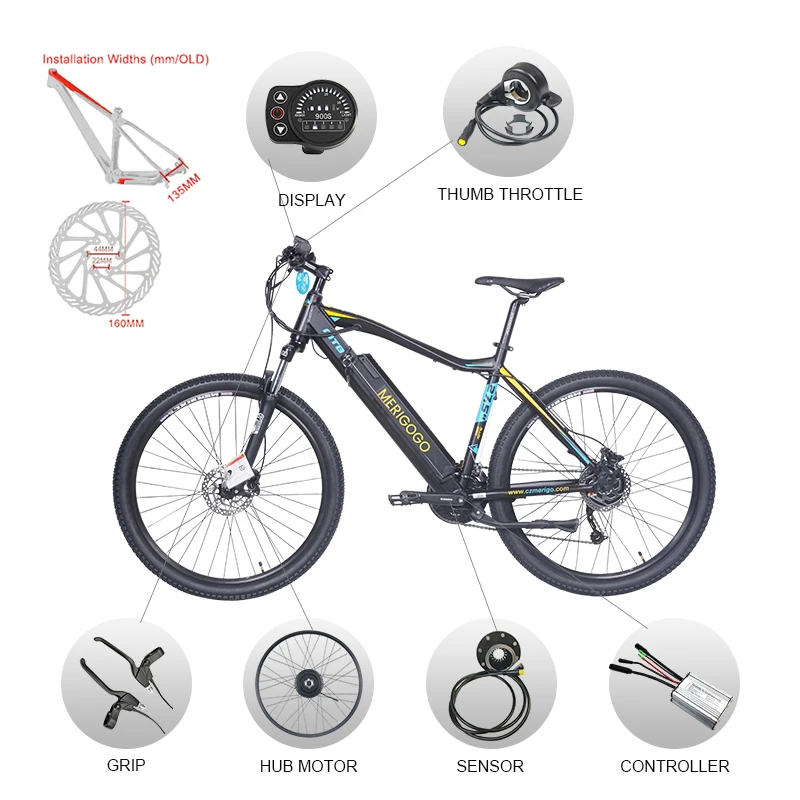 

Fashionable Electric Bike Conversion Kit 24V 250W eBike Kit with 26" 27.5" 700C Rear Cassette Motor Bicycle Wheels with CE