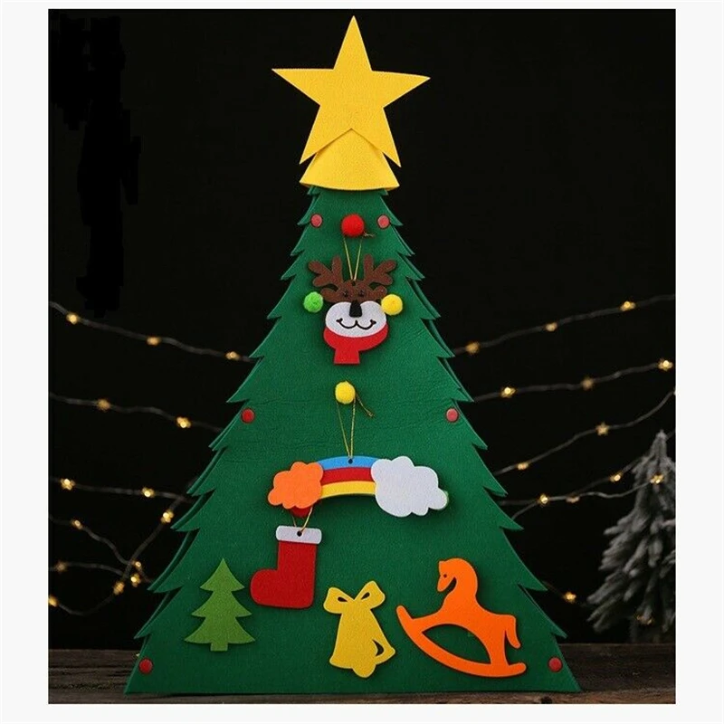 Фетровые украшения сделай сам детские рождественские подарки новогодний декор