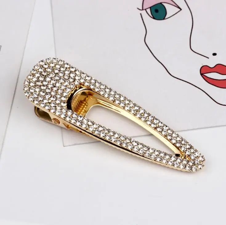 Style 22 1 шт., корейский стиль, стразы для женщин и девушек, геометрический сплав, модные заколки для волос, аксессуары для волос для девочек, золотые, серебристые блестящие заколки для волос - Цвет: Style 22