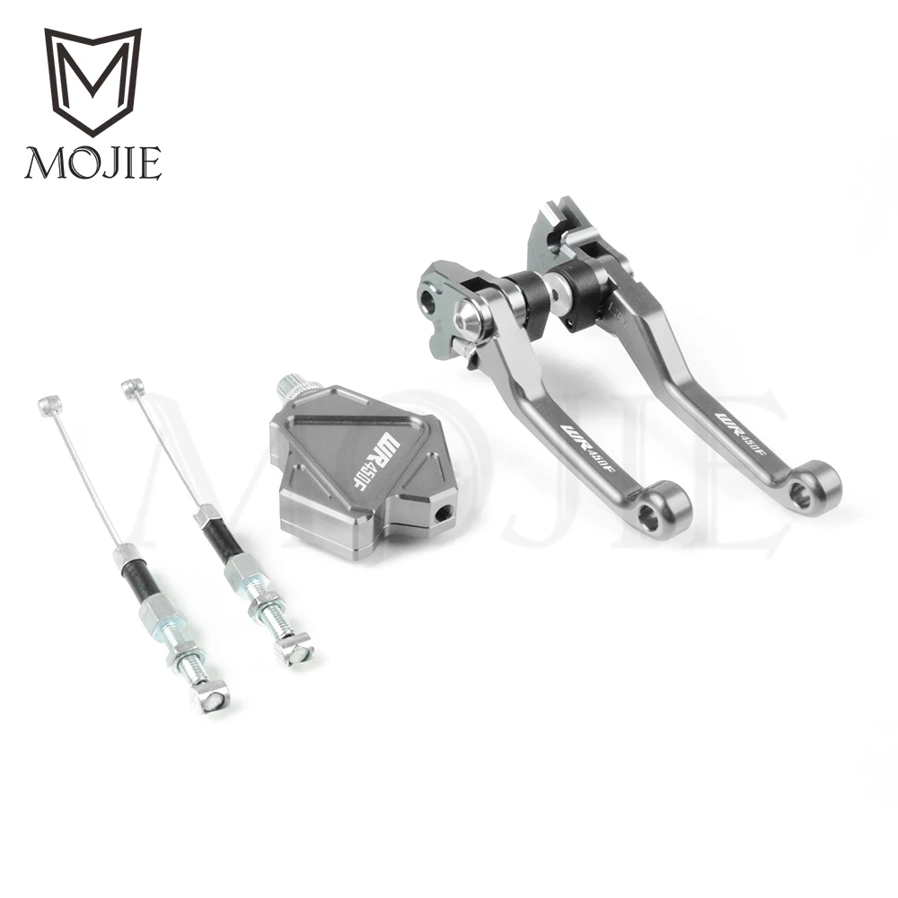 Для YAMAHA WR450F WR 450F 450 WR450 F 2001- Мотокросс ЧПУ поворотный тормоз трюк рычаг сцепления легко тяните кабель системы мотоцикла - Цвет: WR450F 16-18 Titaniu