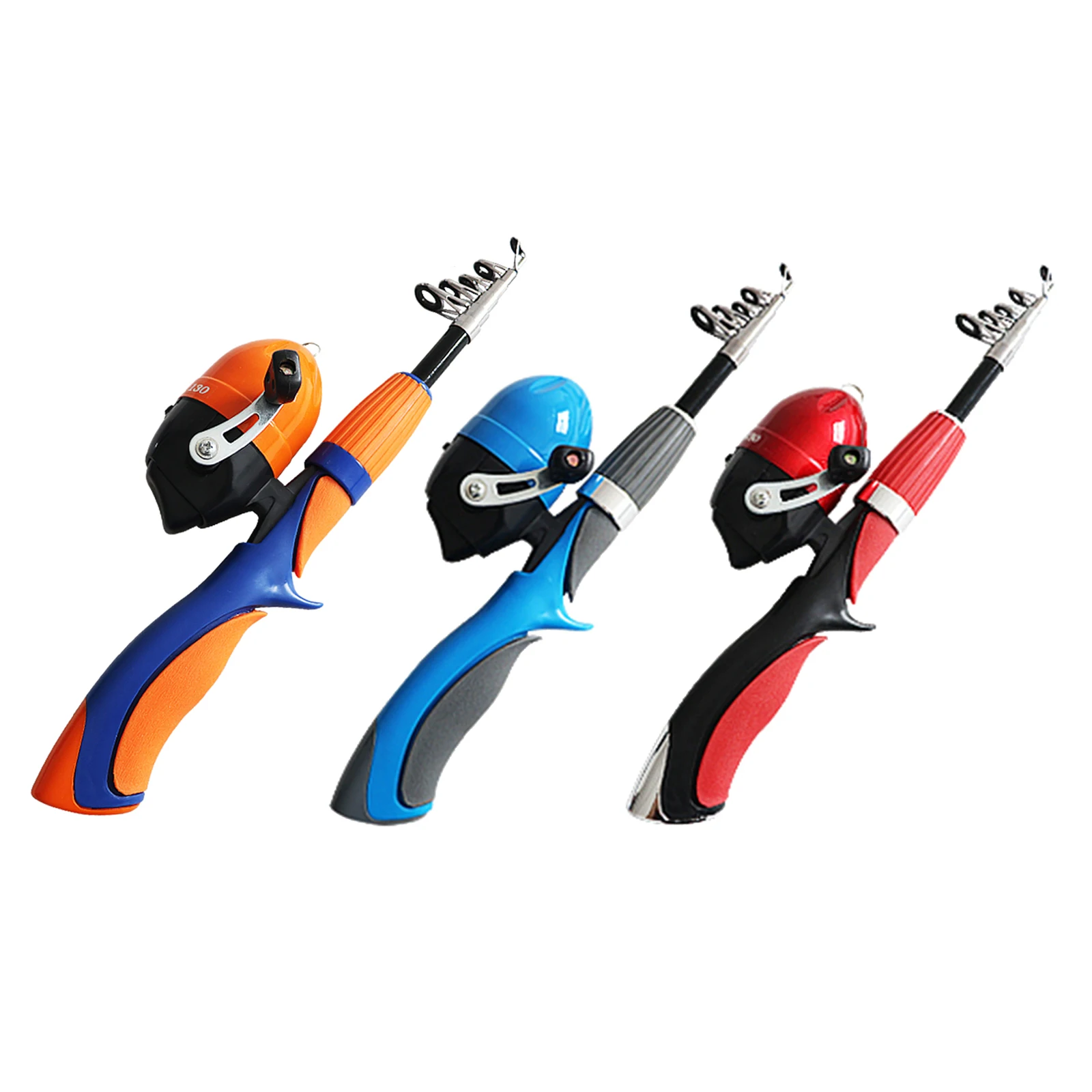 

55Pcs Kids Fishing Pole Telescopic Fishing Rod Kit Spincast Fishing Reel