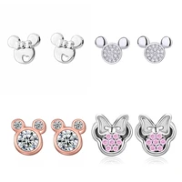 mini cute stud earring fashion mouse anime jewelry 2022 hot wholesale trendy small cute romantic accessories for women as a gift
