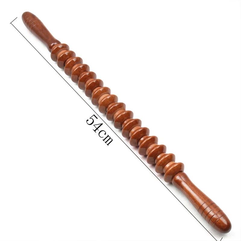 

Wooden Yoga Meridian Rod Nine Fine Wheel Exercise Roller Sport Injury Gym Body Leg Trigger Point Muscle Roller Sticks Massager