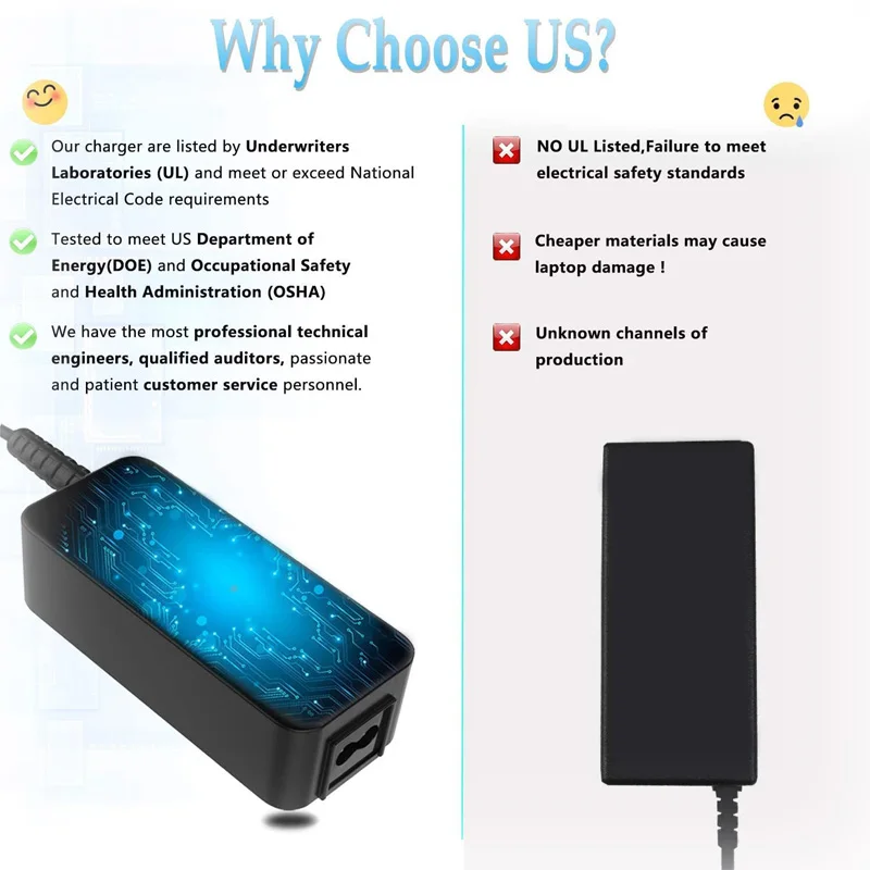 

90W Charger for HP Envy Touchsmart Sleekbook 15 17 M6-K010DX Series Convertible Notebook PC Laptop Power Cord Adapter