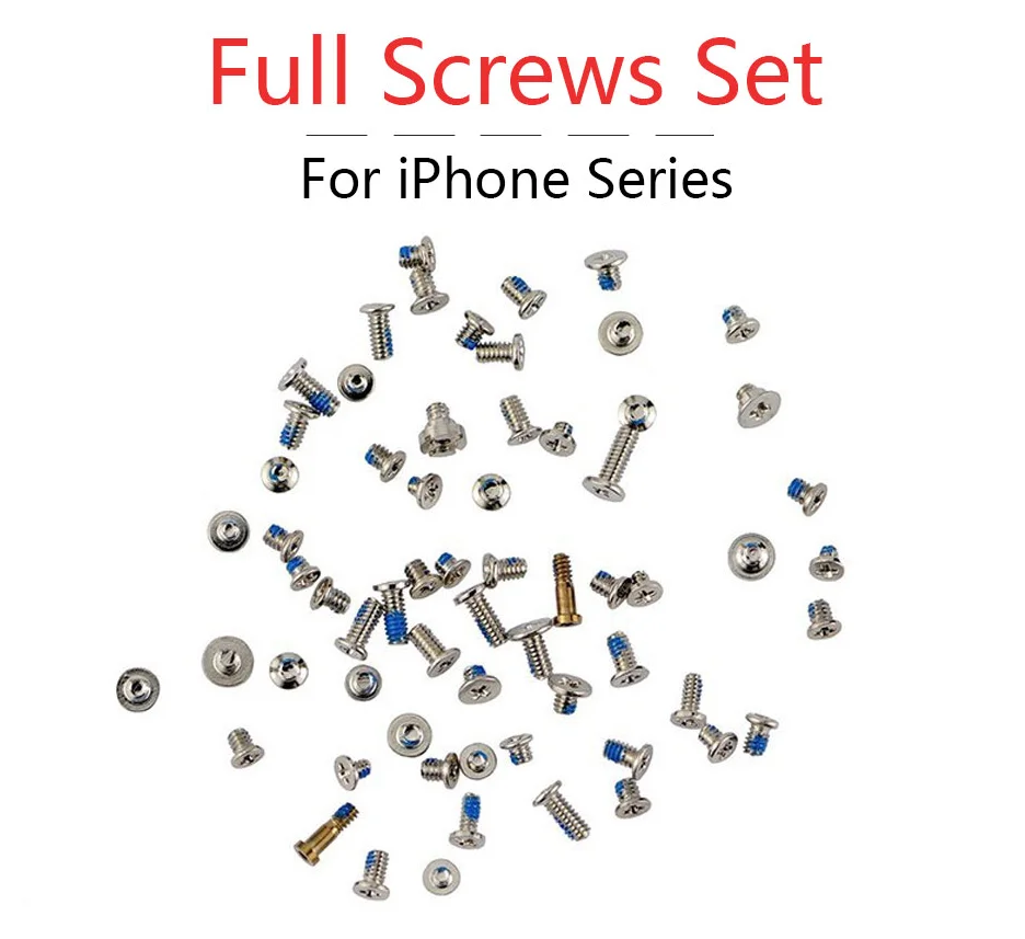 Полный комплект винтов для iPhone 5 запасные части болты полный аксессуаров SE 6 6S 7