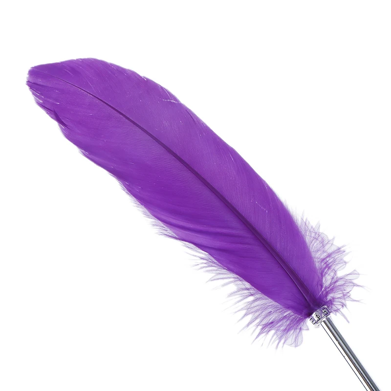 

12 Colors Colorful Elegant Feather Ballpoint Pen For Wedding Gift Student Kawaii Roller Ball Pen