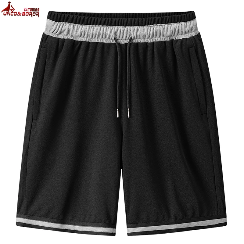 

Men`s Casual Beach Shorts for Gym joggering 7XL 8XL knitting short men Elastic waist basketball workout running shorts clothing