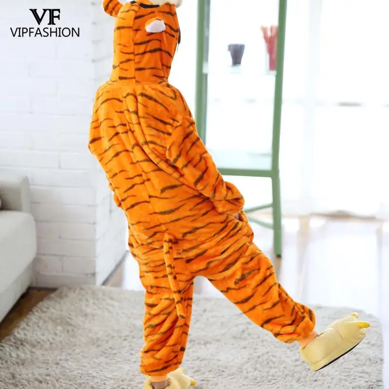 VIP модная детская мягкая Фланелевая пижама Kugurumi с животными цельная Одежда для