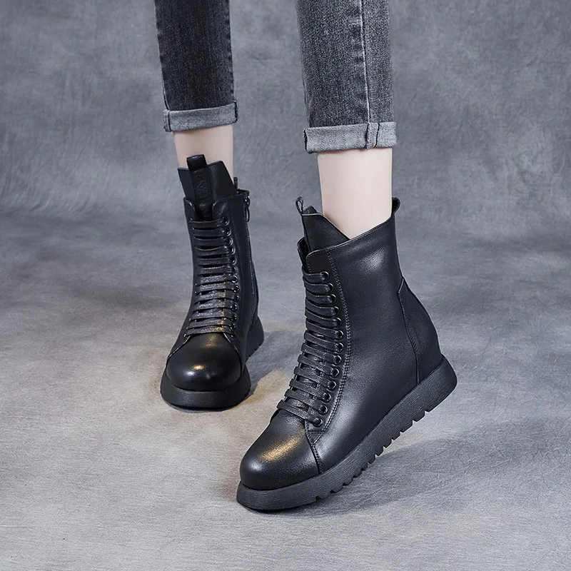 

Boots Women New Round Large Women's Boots Luxury Winter Boot Female Hot Party Platform Boots Footwear Casual Shoes