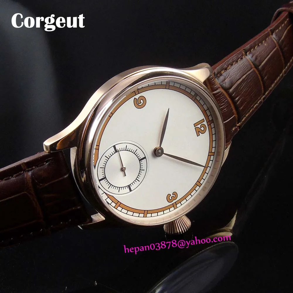 Стерильные мужские часы P188 простой набор из нержавеющей стали 44 мм с розами и