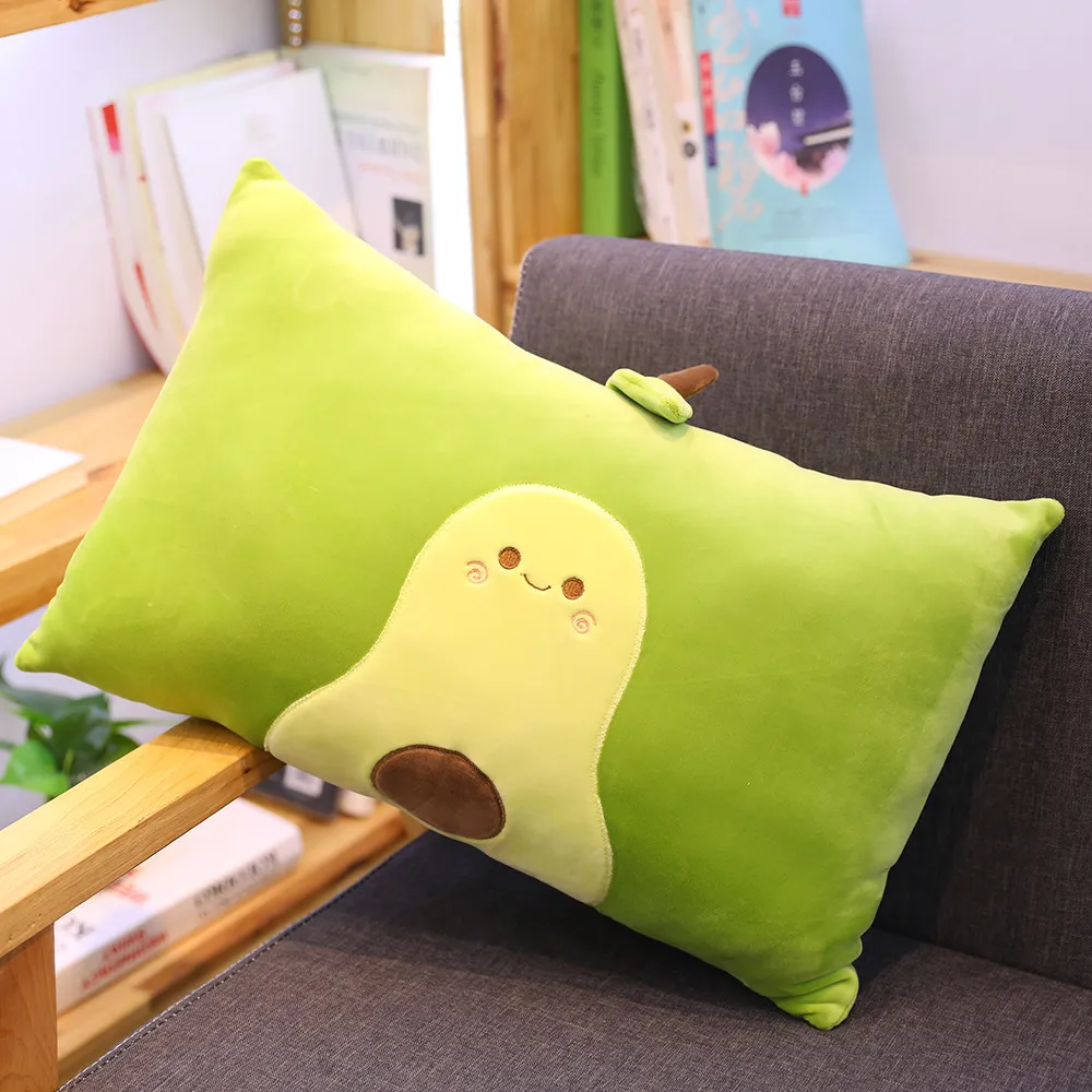 Pillow 50cm 1 шт авокадо плюшевая подушка в виде еды Волшебные Дети Мягкие плюшевые детские игрушки для детей Взрослые милые фрукты креативная плюшевая кукла-Подушка подарок - Цвет: Pillow 50cm