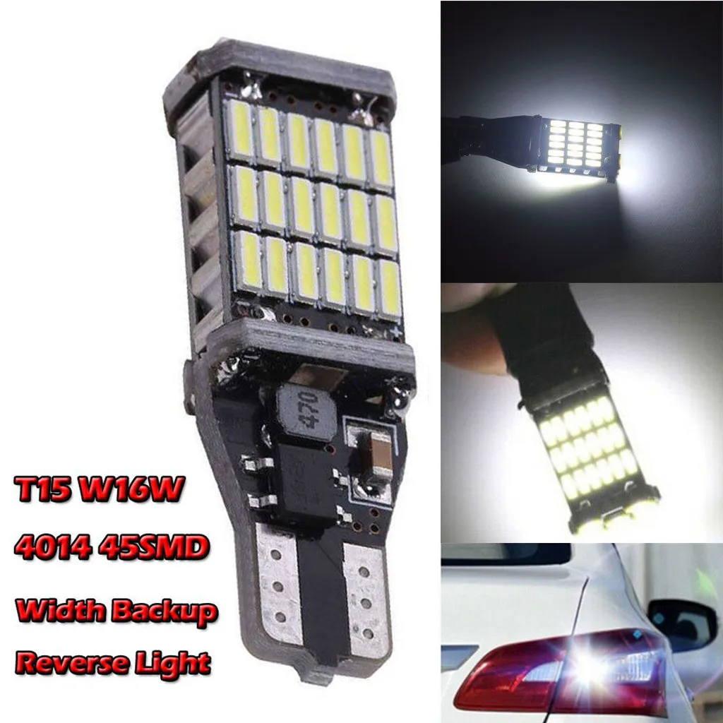 T15 4014 45SMD светодиодный светильник заднего хода шириной белый 6500 к прочный и