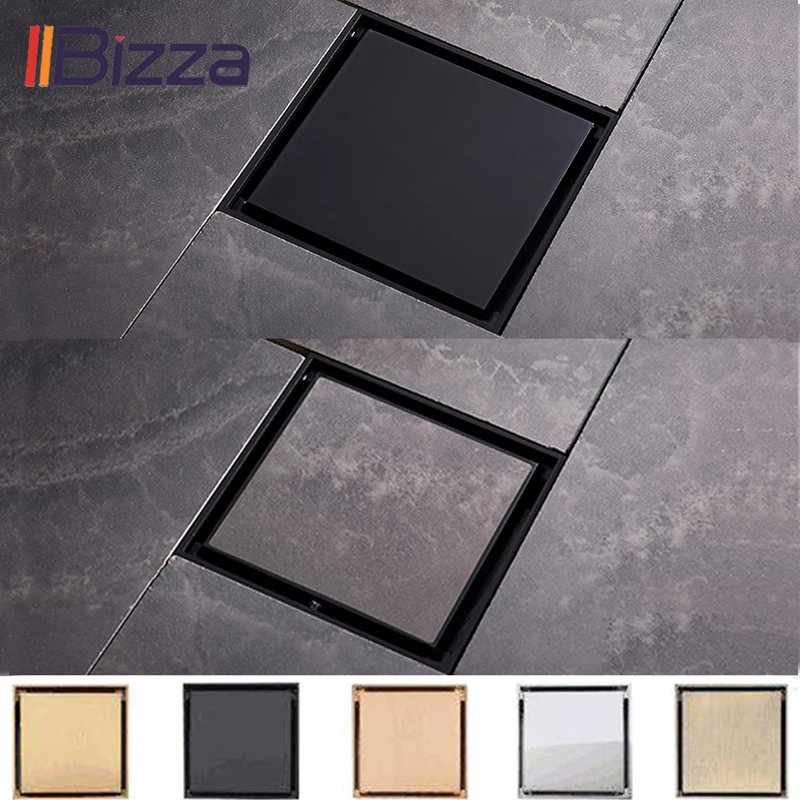 Вставка для плитки квадратные сливные решетки пола слив ванной и душа матовая