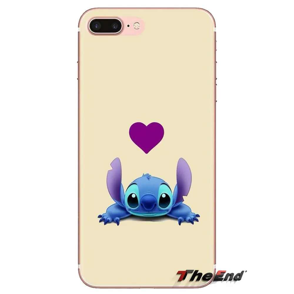 Мультфильм милый Стич стежка прозрачная задняя крышка из ТПУ чехлы для Samsung Galaxy J1