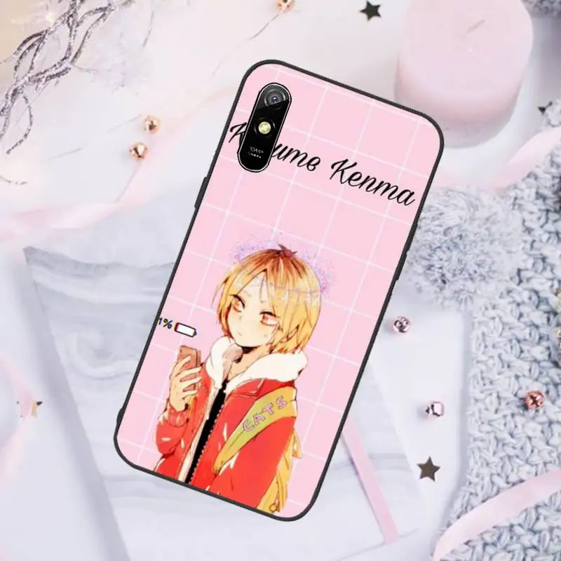

Kenma Kozume of Haikyuu Anime Phone Cases For Xiaomi Redmi note 7 8 9 pro 8T 9A 9S Mi Note 10 Lite pro