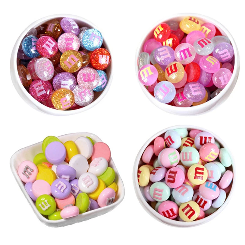 10PCS Radom Color8 10 шт. Конфета из смолы амулеты для слизи наполнитель DIY Украшение для торта телефона украшения смолы амулеты Lizun дополнение поставки слаймов игрушки E - Цвет: 10PCS Radom Color8
