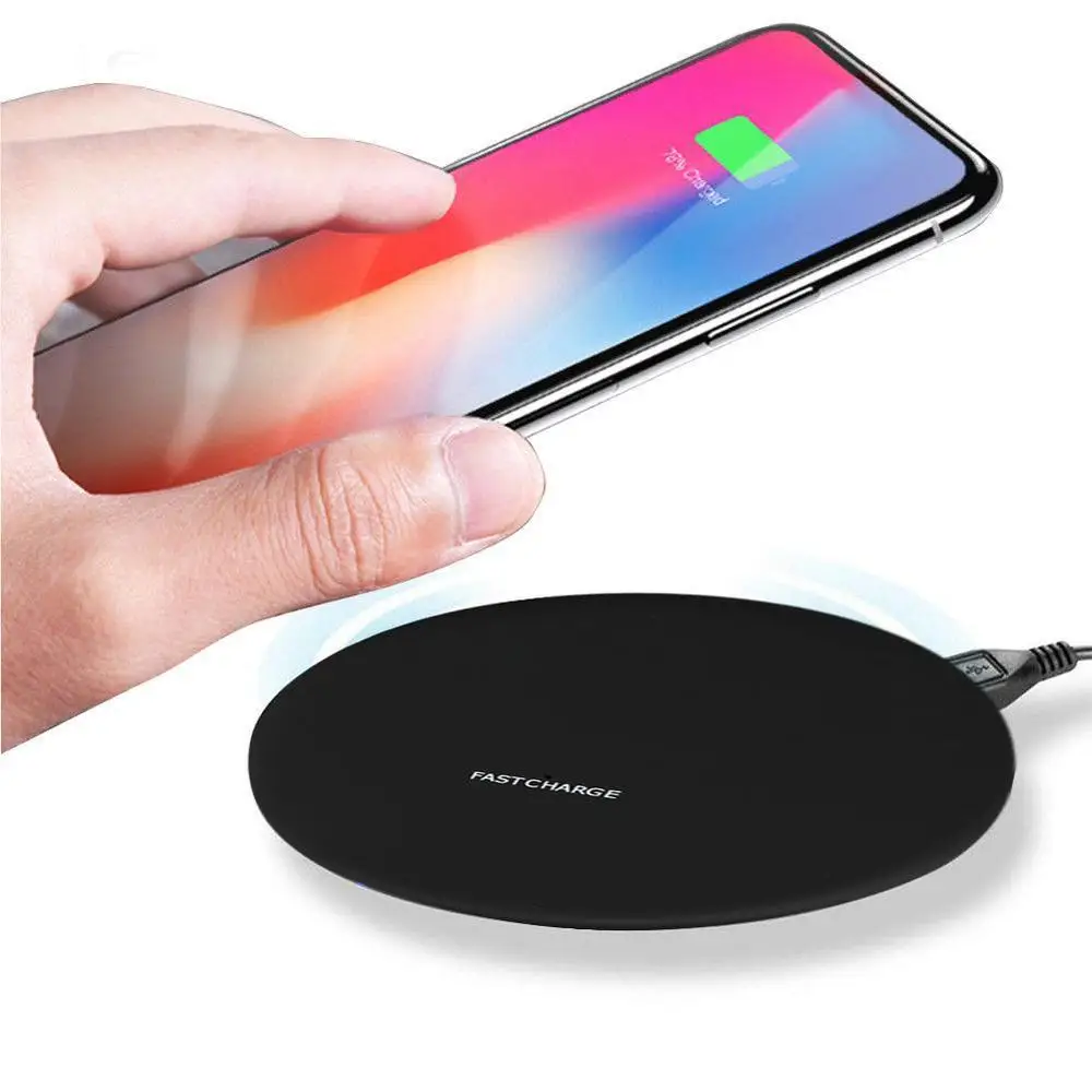 10 Вт Qi Беспроводное зарядное устройство для быстрой зарядки Samsung Note 8 S8 iPhone Plus X