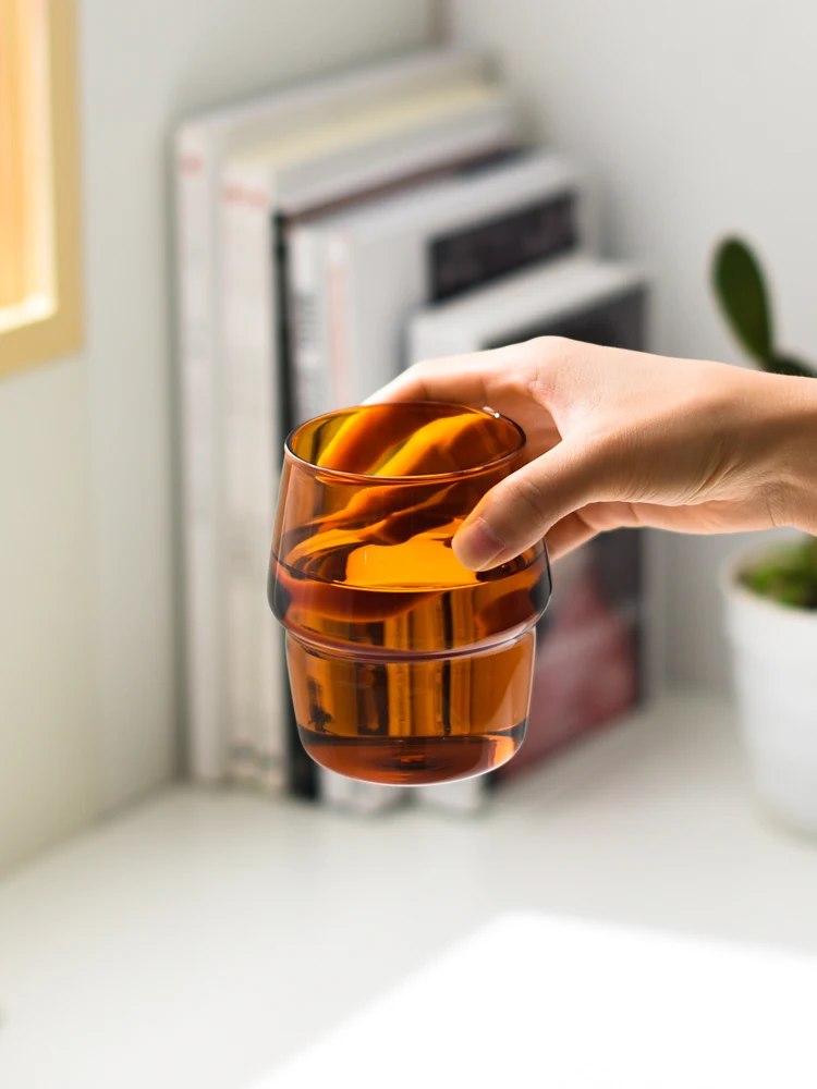 Скандинавские домашние и вечерние стеклянные чашки для кофе термостойкие воды