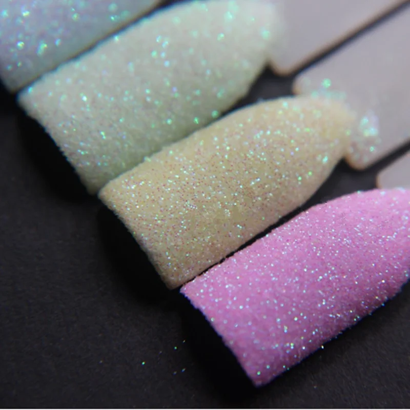 6 цветов пастельные Блестки для ногтей набор нейл арта блестящая пудра ультра