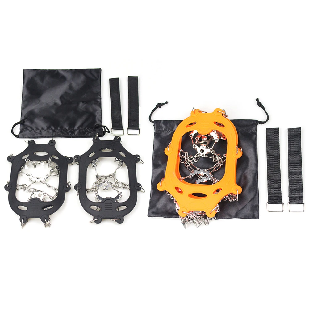 

23 зубца Ледяные Когти Противоскользящий захват ледяной захват шип Крышка для обуви скобы Сапоги Крышка для уличных альпинистских аксессуа...