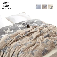 cotton 4 layer gauze blanket muslin bedding sheet queen king travel blanket for bed towel quilt summer air conditioning blanket