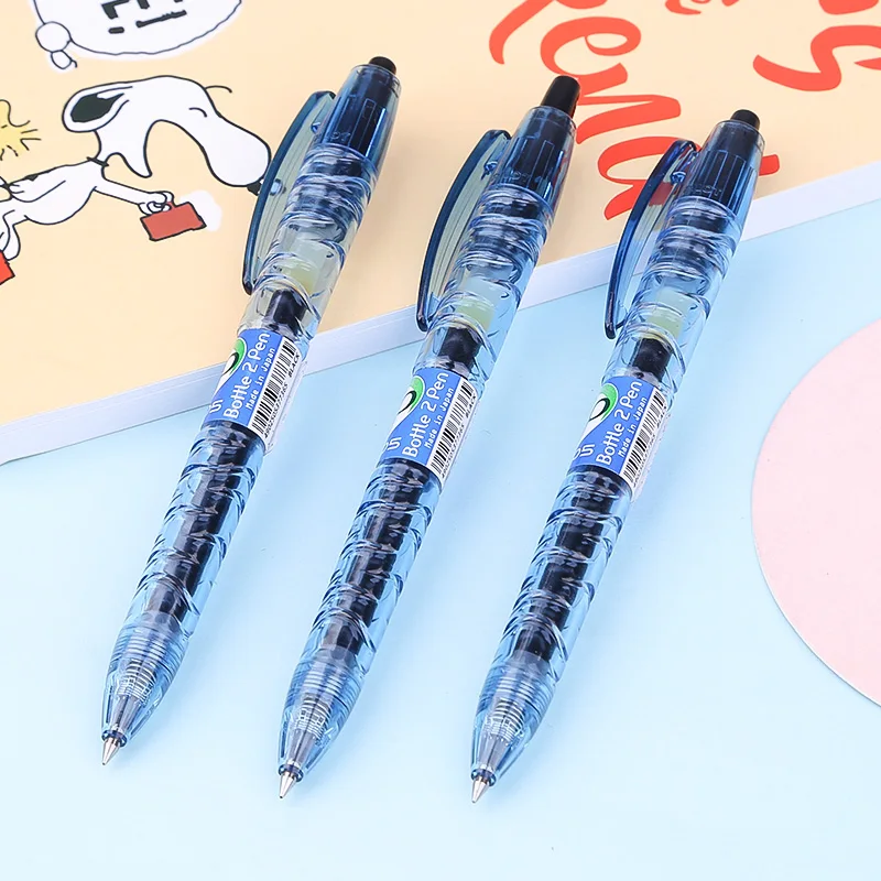 

1 шт. гелевая ручка с дизайном бутылки пилота Синяя Прозрачная ручка стержень BL-B2P-5 0,5 мм 0,7 мм ширина письма красный черный синий пополнение