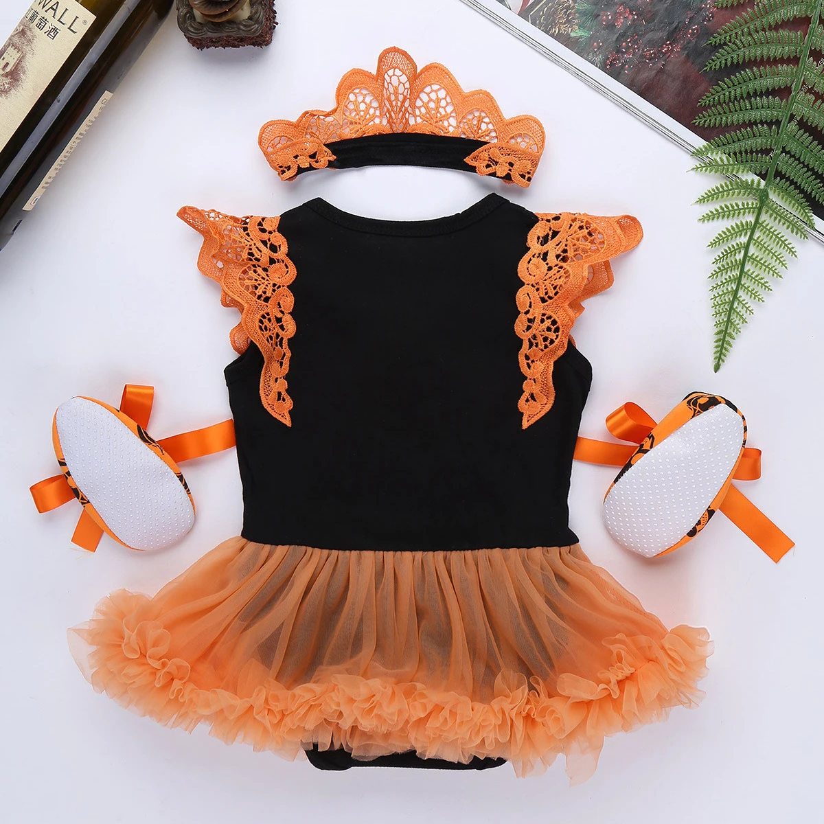 Детские костюмы для девочек на Хэллоуин с рукавами крылышками сверкающими