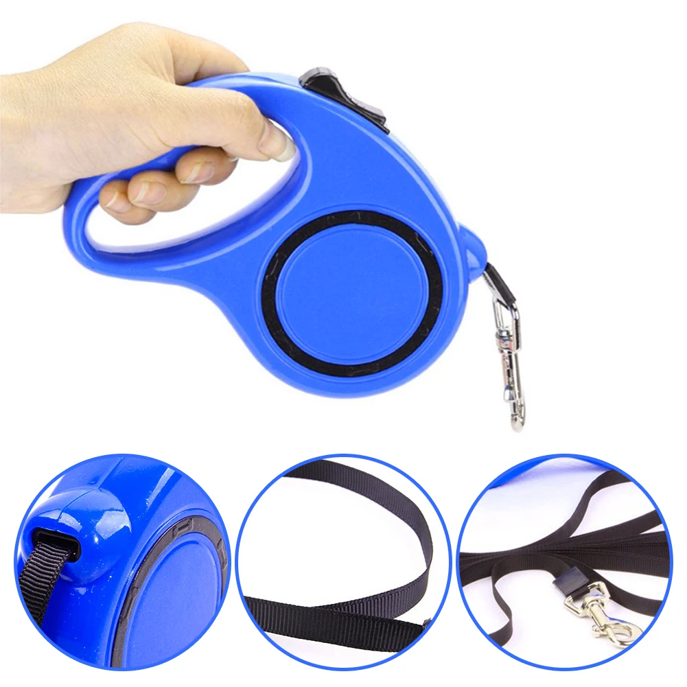 Автоматический поводок для собак телескопическая Пряжка из сплава 3 м 5 | Дом и сад