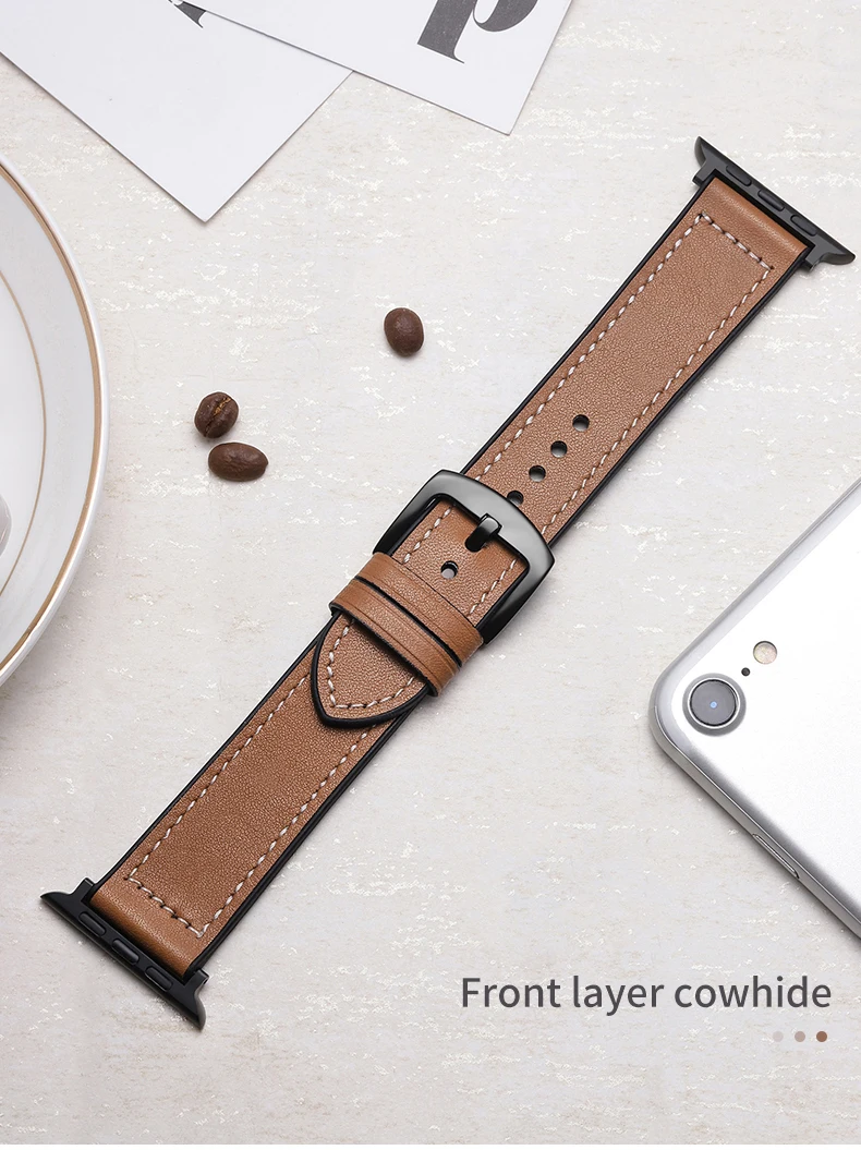 DIMU кожаный силиконовый ремешок для наручных часов Apple Watch 4 40 мм 44 браслет, ремешок для наручных часов iwatch, ремешок Series 5/4/3/2/1 38 мм 42 мм ремешок для часов