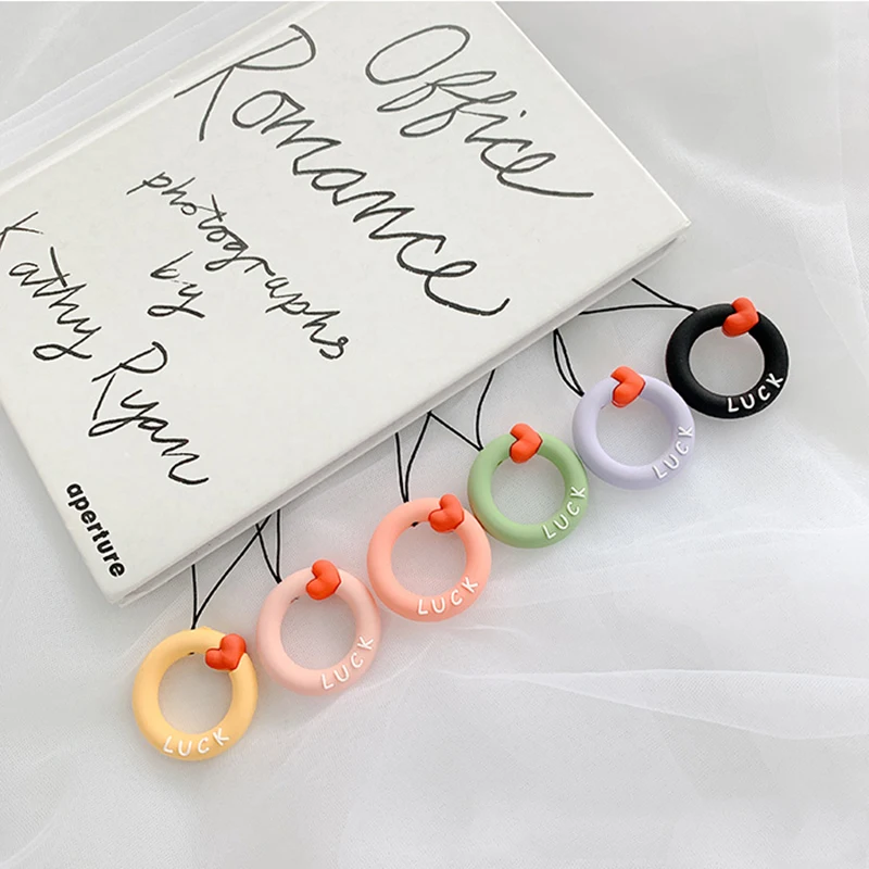 INS Cute Love Heart мобильный телефон Силиконовый ремешок для ключей USB палец кольца