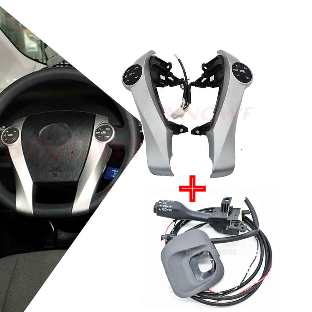 Кнопки на руль для Toyota Prius / C/Aqua круиз контроллер телефона автомобильные