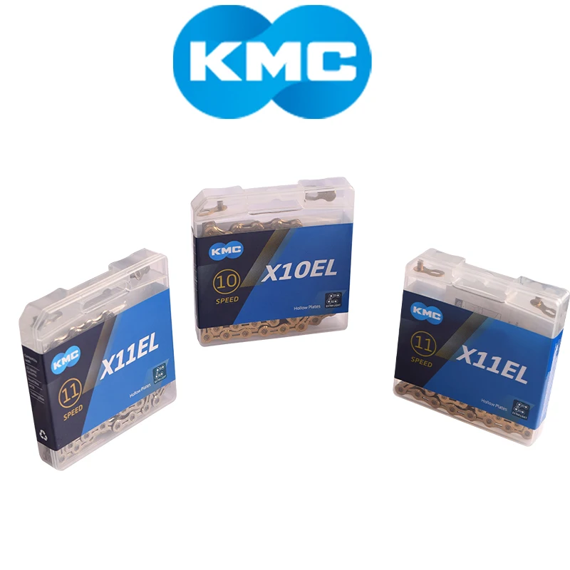 Original Boxed KMC chain 9/10/11 Speed Chain X10EL X11EL X10SL X11SL Gold/Silver Ultralight MTB Road Bike Bicycle | Спорт и