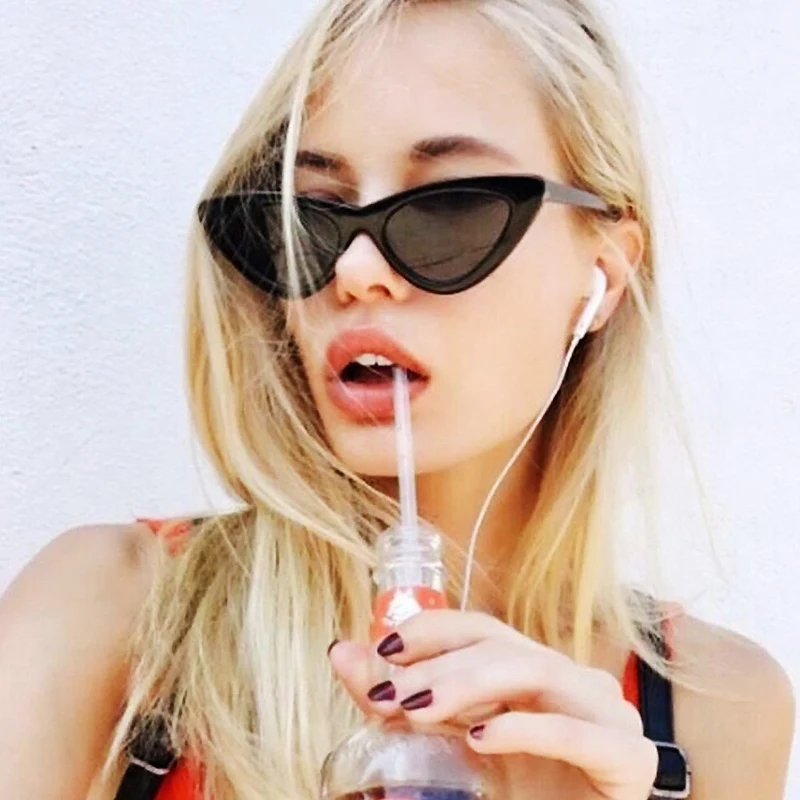 

Vintage Sunglasses Women 2021 new fashion designer trend sunglasses triangle ladies sunglasses cat eye sun glasses female UV400