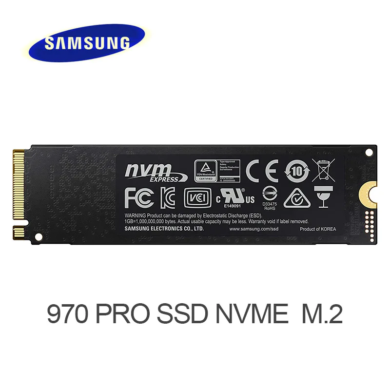 SAMSUNG SSD 970 PRO 512 ГБ 1 ТБ твердотельный накопитель M.2 интерфейс (NVMe протокол) NVMe PCIe MLC 2280