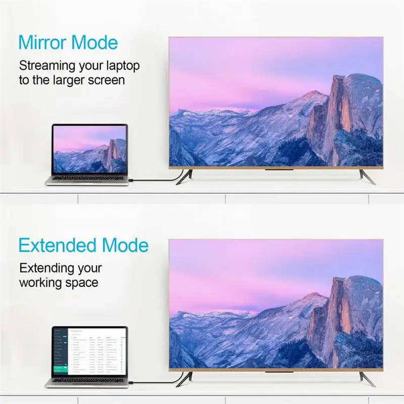 Кабель переходник с USB C на HDMI 4K Type совместимый преобразователь HD TV для MacBook Samsung