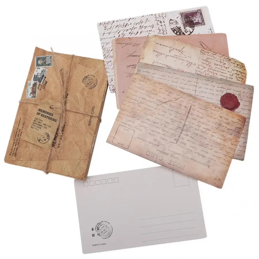 30 шт разные формы Ретро стильная Открытка уникальный DIY подарок для людей